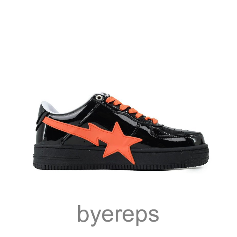 Bathing Ape Black Tangerine Red Big Star