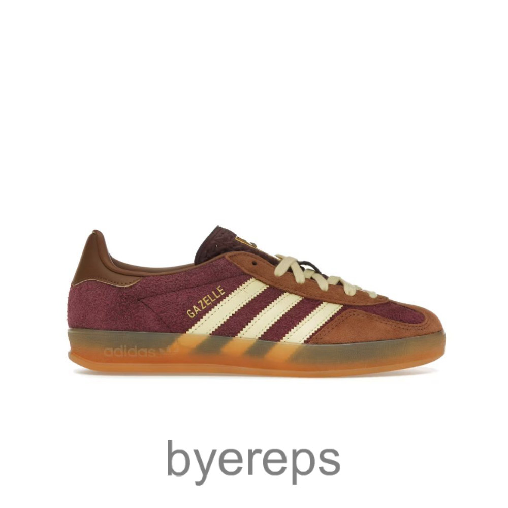Adidas Gazelle Indoor Maroon Almost Yellow