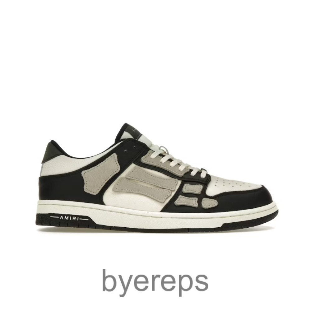 Amiri Skel Low Top Low Black Alabaster