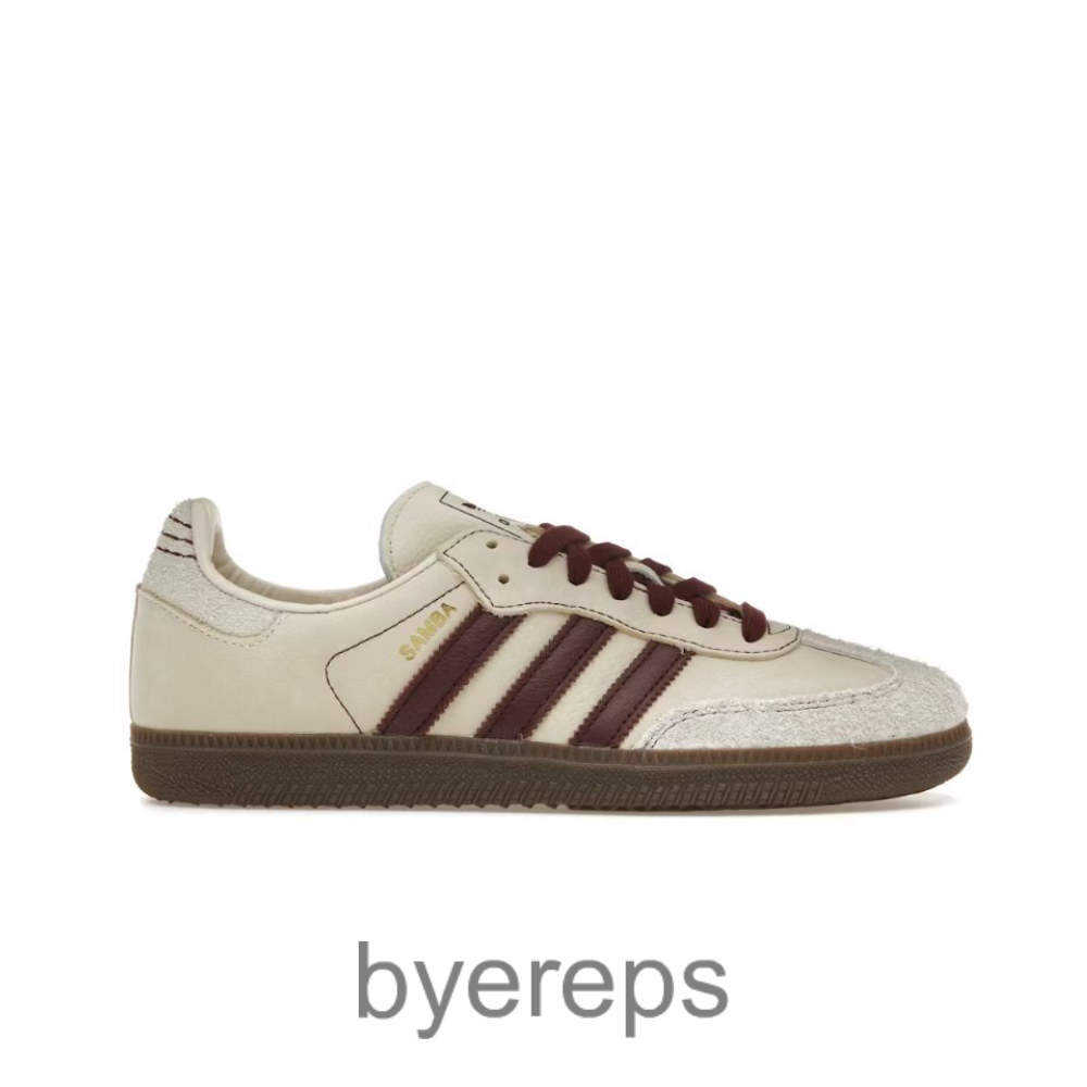 Adidas Samba OG Wonder White Maroon