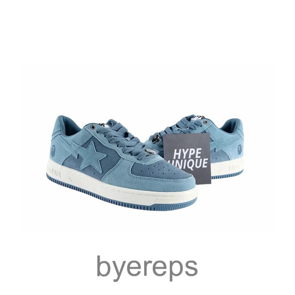 A Bathing Ape Bape Sta Blue Suede