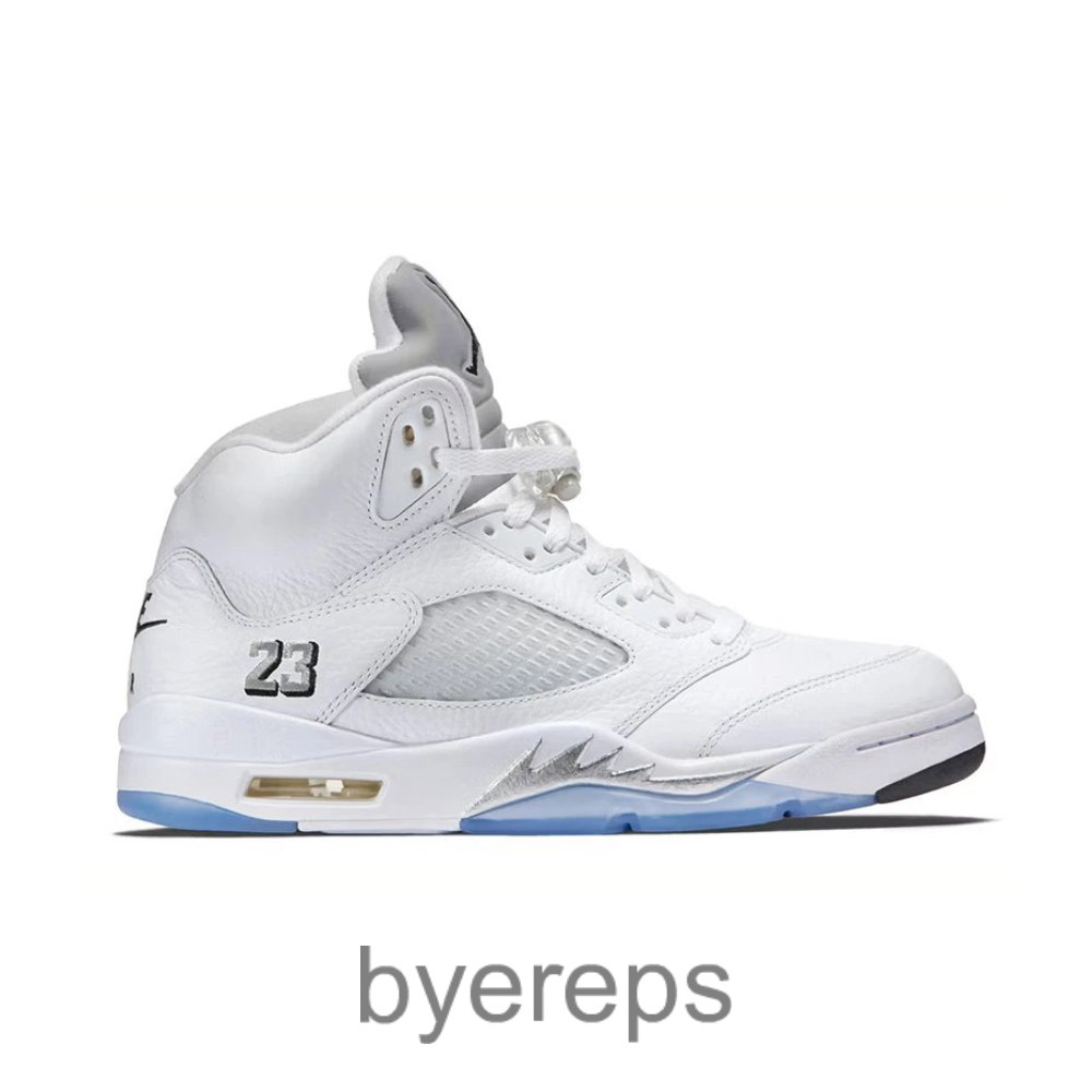 Air Jordan 5 Retro White Metallic