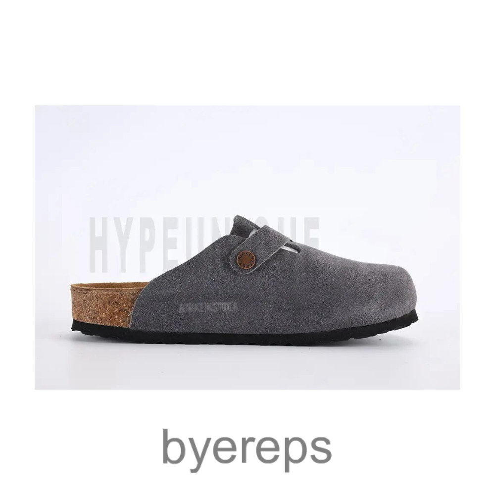 Birkenstock Boston Suede Leather Gray