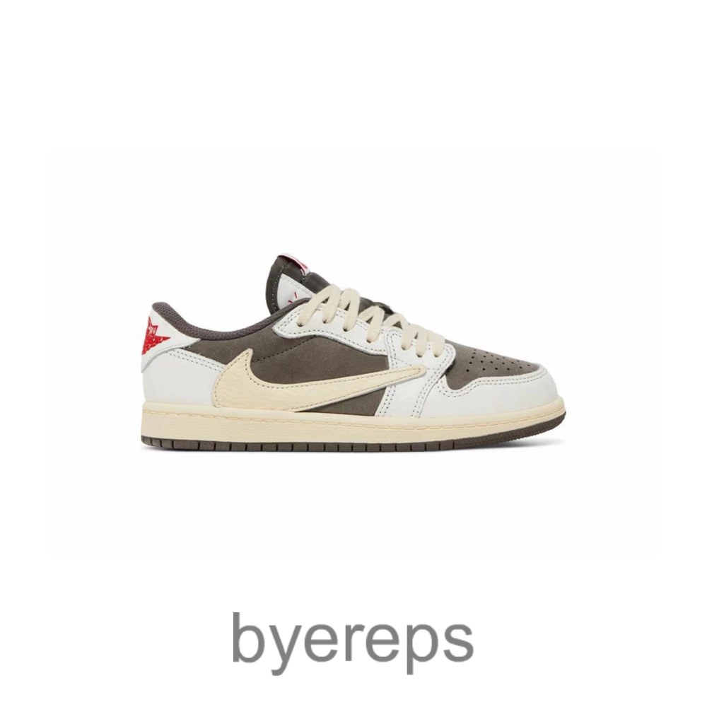 Kid Size Travis Scott X Air Jordan 1 Low OG PS Reverse Mocha