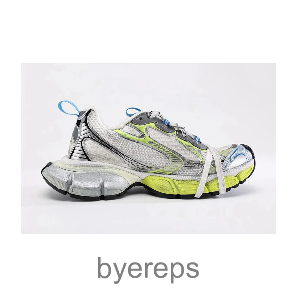 Balenciaga 3xl Chunky Mesh Sneakers White Multicolour