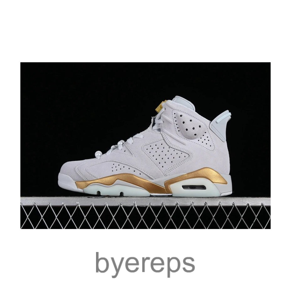 Air Jordan 6 Retro Paris Olympics Pure Platinum/Glacier Blue/Metallic Gold