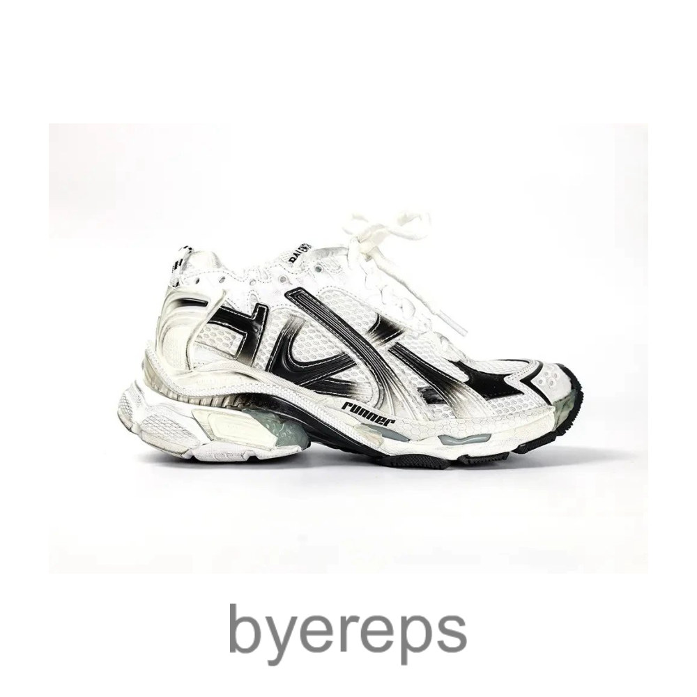 Balenciaga Runner Gradient Sneakers White Black