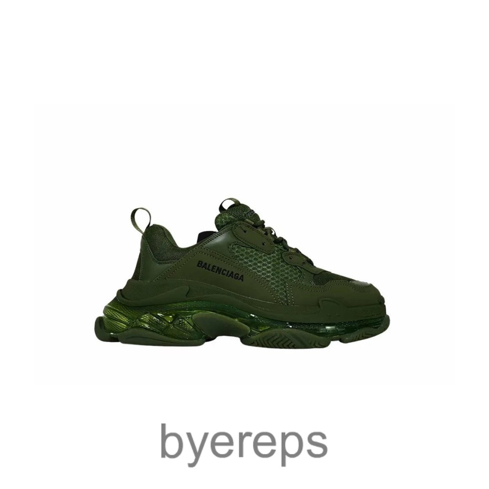Balenciaga Triple S Snekaer Dark Green