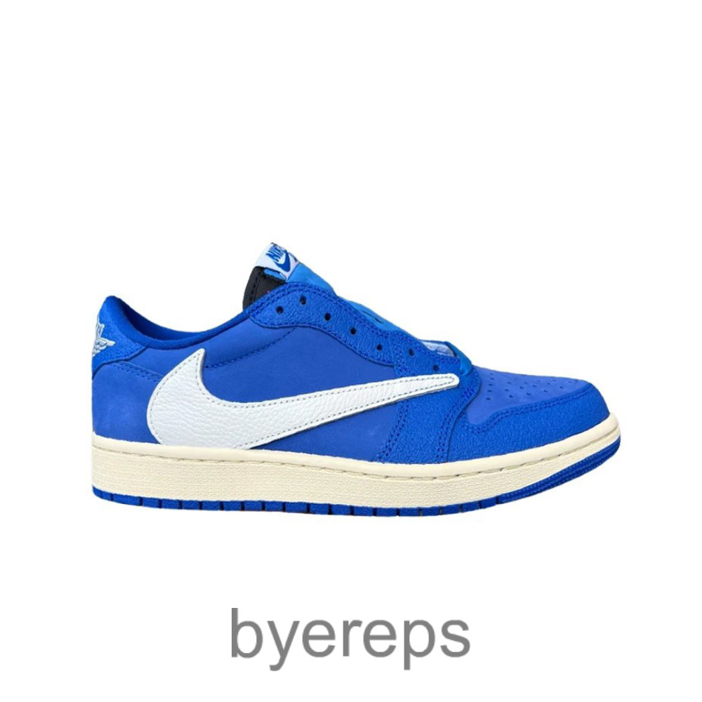 Fragment Design X Travis Scott X Air Jordan 1 Low Blue