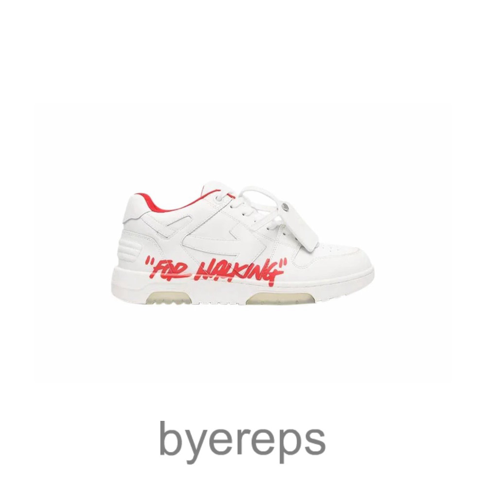 Off-White Out Of Office For Walking White Red