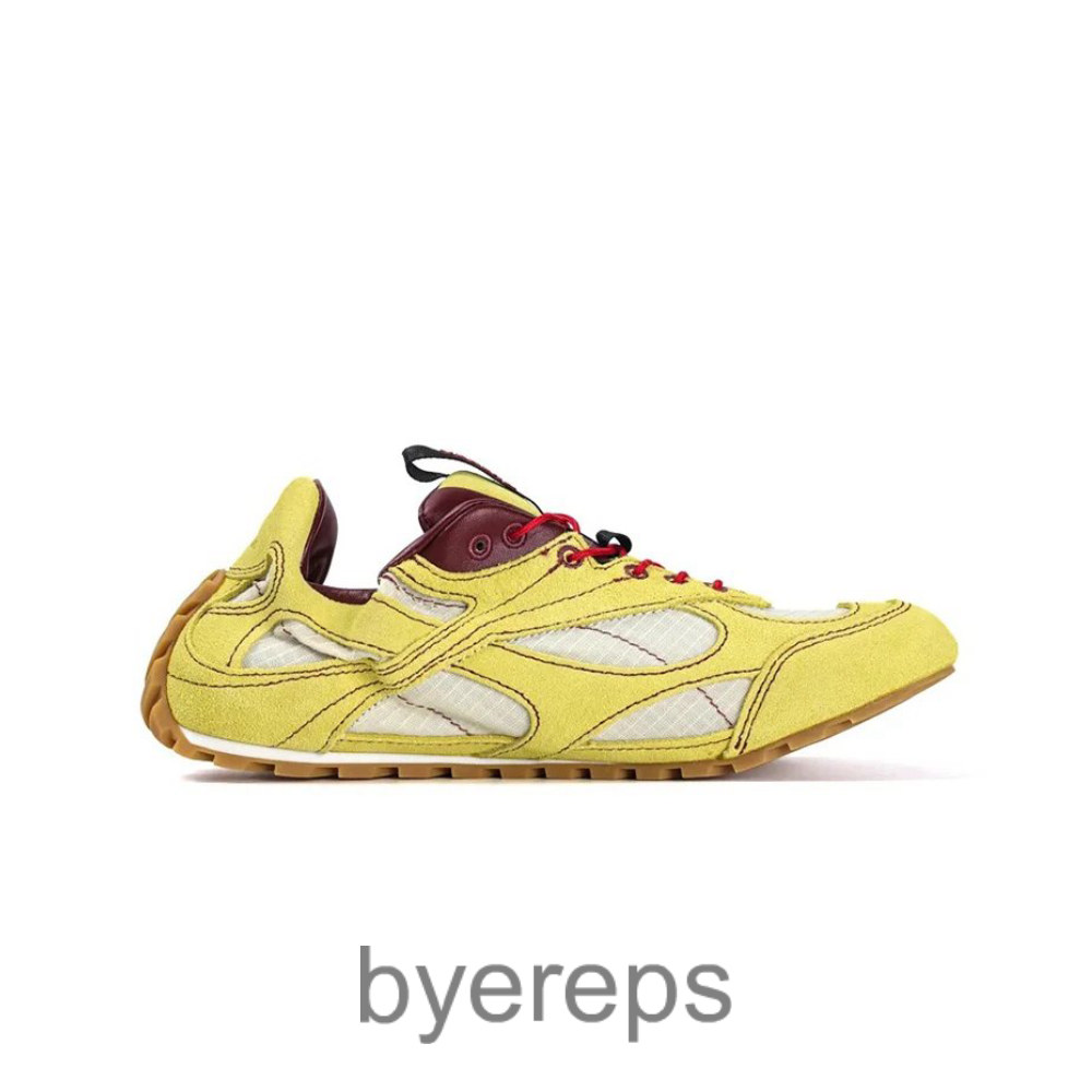 Bottega Venet Orbit Flash Sneakers Yellow