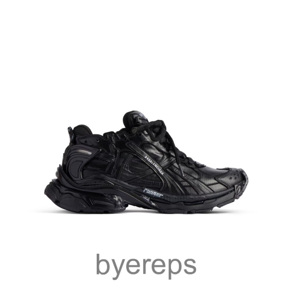 Balenciaga Women’S Under Armour Runner Ripstop Sneaker In Black