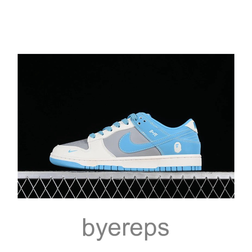 SB Dunk Low Bape White/Grey/Blue