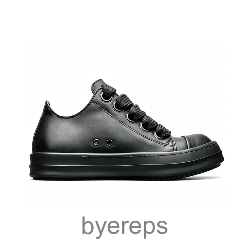 Rick Owens Concordians Jumbo Laced Low All Black