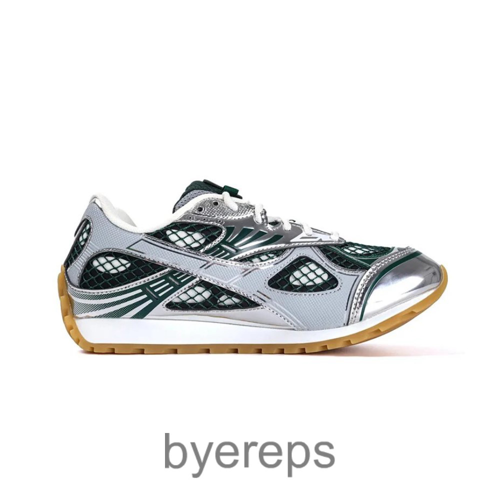 Bottega Veneta Orbit Sneakers Billard Silver